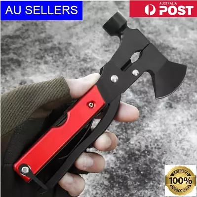 Camping Accessories Multitool All In 1 Survival Knife Gear Axe Hammer Hunting  • $25.50