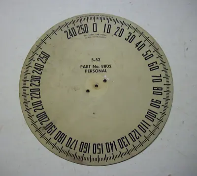 BORG ERICKSON CORP. 250 Lb. Scale Face Plate 1952 Sign 6-7/8 Industrial Platform • $39.80