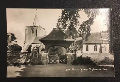 Parish Church 1725 Milford-on-SeaHampshire. Old Postcard Real Photo. Near Mint • £2