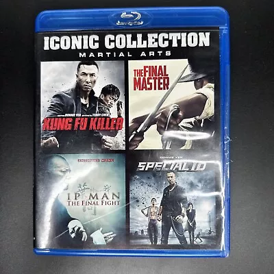 Iconic Collection Martial Arts (Blu Ray 4 Discs) Donnie Yen Anthony Wong TESTED • $19.99