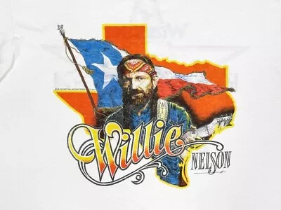 Vintage Willie Nelson 80s Concert Music Retro Vtg T-Shirt Gift For Fans • $16.99