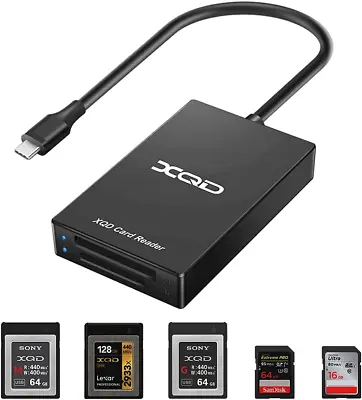 $107.78 • Buy XQD SD Card Reader, Rocketed C Type XQD/SD Card Reader Dual Slot Memory Card Rea