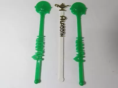 3 Vintage Swizzle Cocktail Drink Stir Sticks Aladdin Casino Las Vegas Lot C2335 • $10.41