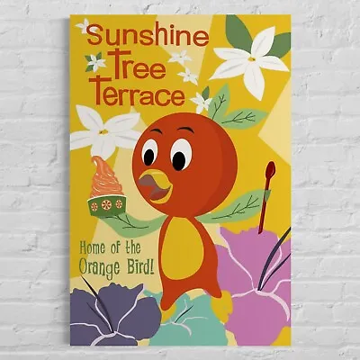 Walt Disney World Orange Bird Sunshine Tree Terrace Poster Art • $18