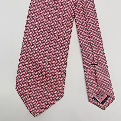 Vineyard Vines Shep & Ian Whales Lux Designer Made USA 100% Silk Necktie 60” • $24.99