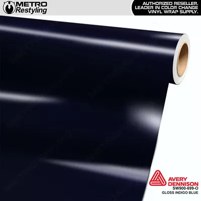 Avery Dennison Gloss Indigo Blue Vinyl Car Wrap Film Sheet Roll | 699-O • $4.95