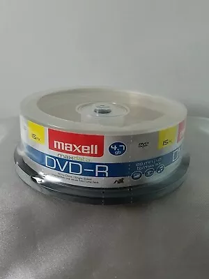 New Maxell Max Data DVD-R Recordable Write Once Discs 4.7GB 16x 15 Pack Spindle • $5.85