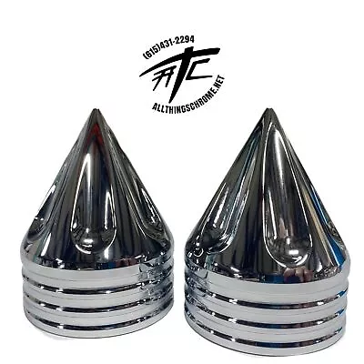 $59.99 • Buy Ninja Chrome Spike Billet Fork Caps 2006-2022 Kawasaki Zx-14