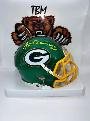 Aaron Rodgers Flash Mini Helmet W/ 2021 NFL MVP Inscription (Fanatics) • $899