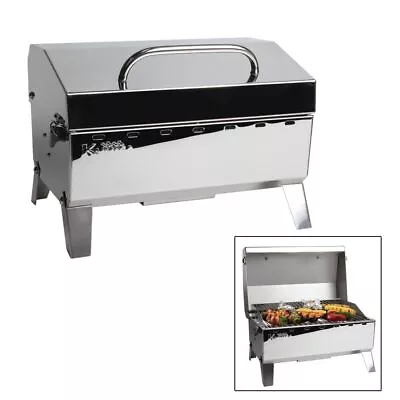 Kuuma Stow N Go 125 Barbecue Gas Grill 58140 Stainless Steel Marine Boat RV • $192.92