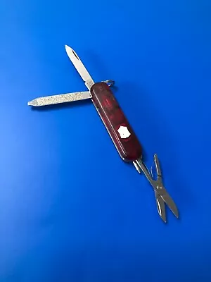 Victorinox Signature Lite Swiss Army Knife Red Translucent/ Red Led • $18