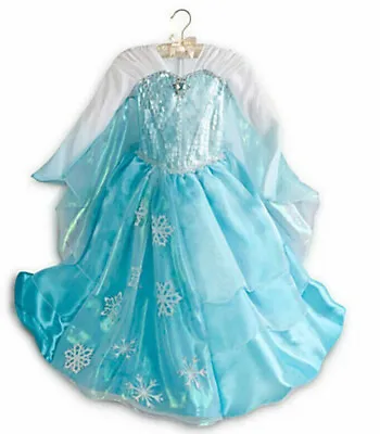 Disney Store Frozen Elsa Deluxe Costume Size 7/8 • $119.99