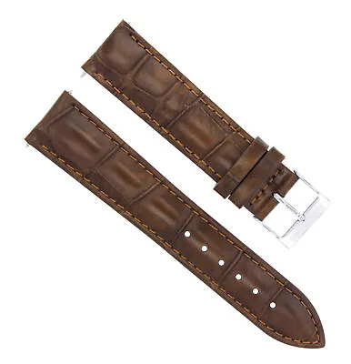 22mm Genuine Leather Watch Strap Band For Bulova Accutron Watch Light Brown • $17.95