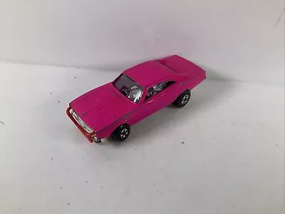 Matchbox Superfast No 70 Dodge Dragster Hot Pink DARK Yellow Base Very Good UB • $25.25