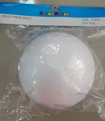 Avanti Polystyrene Ball 5.91   15 Cm Round White Styro Foam Sphere Art Craft  • $14.99