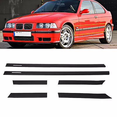 For BMW 1992-1998 E36 M3 Style COUPE 2Door BODY SIDE MOLDING Door MOULDING TRIM • $105