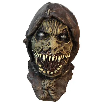 Adult Mens Teen Evil Scary Zombie Scarecrow Oz Halloween Latex Costume Mask • $36.80