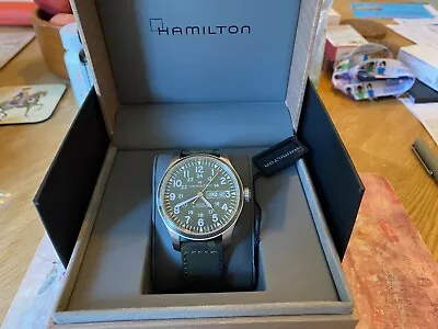 NEW & UNUSED - Hamilton Khaki Field Day Date Men's Automatic Watch H70535061 • £245.01