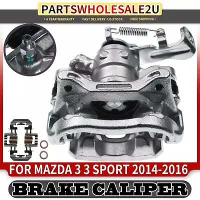 Rear Left Driver Disc Brake Caliper For Mazda 3 3 Sport 2014-2016 With Bracket • $66.99