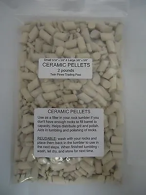 $22.95 • Buy Ceramic Tumbling Media Rock Tumbler Lapidary Filler - Mixed - 2 Lb 