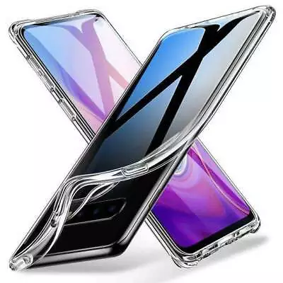 Samsung Galaxy S8 / S9 Plus  Note 8 9 Soft Silicon Gel Crystal Clear Back Case • $3.49