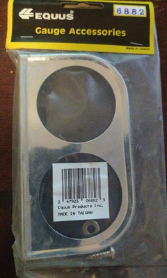 $11.95 • Buy Equus #6882 Duel Gauge Bracket Chrome 2 1/16  New
