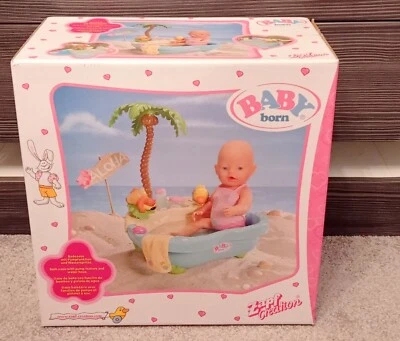 £32 • Buy BABY BORN RARE BUBBLING TROPICAL BATH SPA Oasis New In Box Very Rare Set New Box