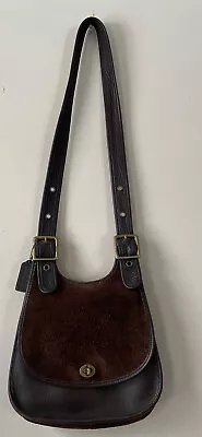 Coach Vintage Berkeley Crescent Saddle Bag Rare No. H6B- 9014 Brown • $499