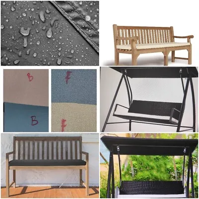 £3.99 • Buy Outdoor Waterproof Fabric 2 / 3 / 4 Seater Garden Bench Swing Cushion Seat PAD