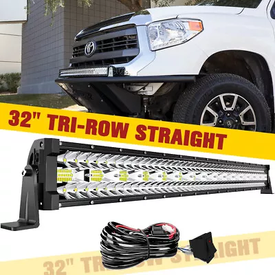 For TOYOTA Tacoma 05-15 Bumper Hidden Grille 32 IN LED Light Bar Mount Kit+Wire • $72