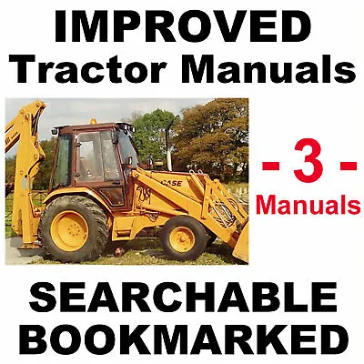 $19.95 • Buy Case 580 Super K 580SK Tractor Backhoe Loader SERVICE & PARTS MANUAL -3- MANUALS