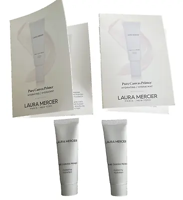 2 X LAURA MERCIER Pure Canvas Hydrating Primer 10ml Travel Size New & Sealed • £7.49