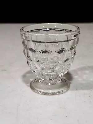Vintage FOSTORIA Glass AMERICAN Pattern 2 1/2  EGG CUP • $18.69