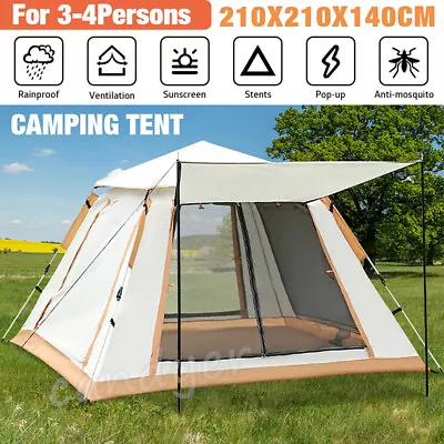 4 Man Full Automatic Instant Pop Up Camping Tent Family.Outdoor Hiking Shelter - • £19.95