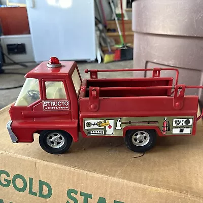 Vintage 1970s Structo By Ertl Toys Turbine Fire Truck Pressed Steel F • $19.95