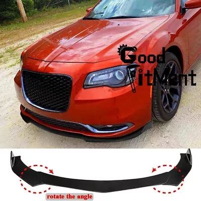 Black 4Pcs Car Front Bumper Lip Splitter Spoiler Body Kit For Chrysler 300 300C • $89.75