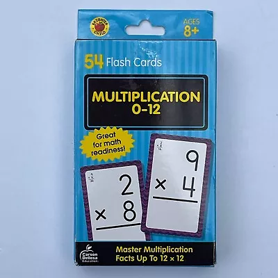 Multiplication Flash Cards 0-12 Flash Cards Elementary Grade Math For Ages 8+ • $5.99