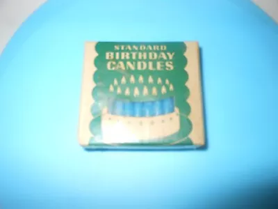 Vtg Standard Oil Company Advertising Birthday Candles Blue NIB Sealed • $1