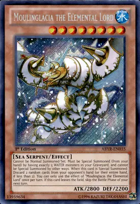 MOULINGLACIA THE ELEMENTAL LORD SECRET RARE ABYR-EN035 1ST ED  YuGiOh • $16.15