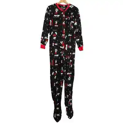 Disney Mickey Mouse Fleece Footed Adult Pajamas Size XL • $17.95