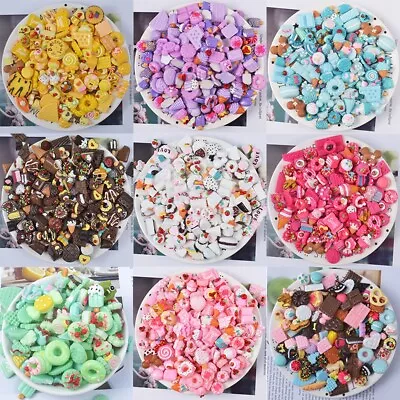 $14.73 • Buy 50PCS Slime Charms Easter DIY Craft Making Resin Jewery Making Kit.