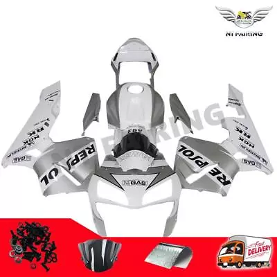 NTU Injection Silver White Fairing Fit For Honda 2003-2004 CBR 600RR ABS T009 • $389.99