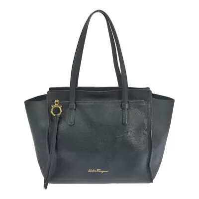 Salvatore Ferragamo Amy Gancini Tote Bag/Black/Salvatore Ferragamo • $598.40