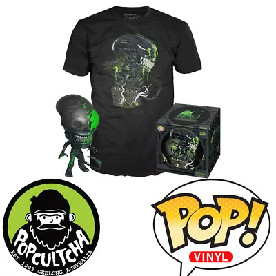 Alien - Xenomorph Blood Splatter 40th Anniversary Pop Vinyl & T-Shirt Box  New  • $49.99