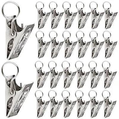 20/40/60/80x Small Curtain Clips Hooks Alligator Clips Tapestry Hanger Clamp Peg • £2.91