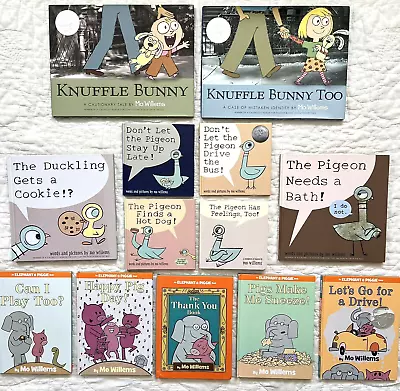 X13 Mixed Lot Mo Willems Hardcover Books Pigeon Knuffle Bunny Elephant & Piggie • $30