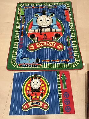 Thomas & Friends Thomas  Coverlet Blanket Spread Crib 55x40 With Pillow Case • $19.99