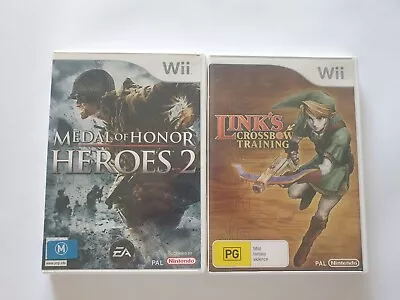 Wii Zapper 2 X Shooting Games Link's Crossbow Training MOH Heroes 2 • $40