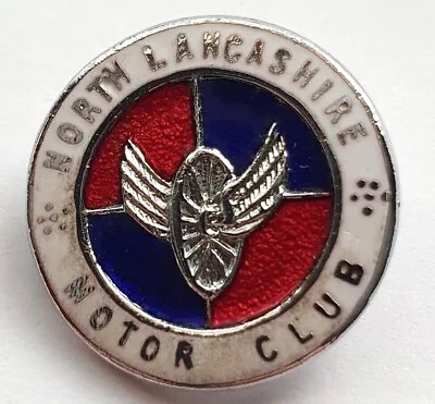 Vintage North Lancashire Motor Club Enamel Pin Badge - Rally - Caxton Kew Surrey • £25.80