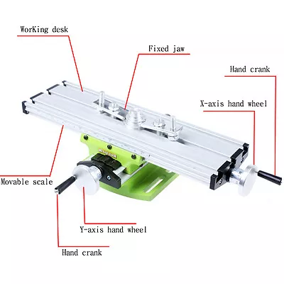 Multifunction Milling Working Table 2 Axis Cross Slide Compound For Bench Drill! • £27